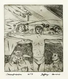 Jeffrey Harris, Crucifixion, etching