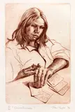 Joan Taylor, Convalescence, engraving, 5/20