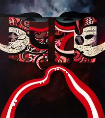 Buck Nin, Untitled (Rongopai Series), oil on board