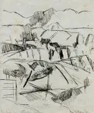 Colin McCahon, Landscape from Woollaston’s Mapua