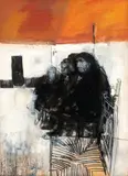 Robert Ellis, Fuengirola, Spain - Interior with Four Figures