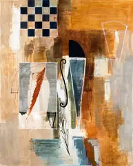 Interior (Motto) by Simon McIntyre, oil on canvas, offered Oct 2016