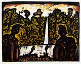 Nigel Brown, Pure Water, Urewera Set No. 3, lithograph, 17/20