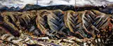 Nigel Brown, Takaka Hills, acrylic on canvas, triptych
