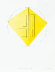 James Ross, Arcade and Square (Noon), lithograph, 17/25