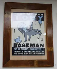 Bedtime for Toby by Gary Baseman, 2nd Street Gallery, Charlottesville exhibition poster, screenprint, edition of 250, 2005, sold Oct 2016