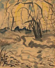 Untitled by T. A. McCormack, ink and watercolour on paper, offered Oct 2016