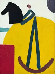 Eion Stevens, Head Piece, oil on canvas board