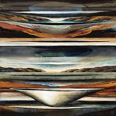 Sally Jane Burton, Long White Cloud, oil on canvas