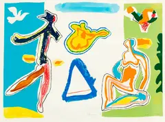 Vacation by Pat Hanly, screenprint, 25/37, sold Oct 2016