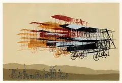 Flying Machine V by Ted Dutch, lithograph, 180/180, offered Oct 2016
