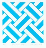 Ian Scott, Pale Blue Lattice, screenprint, AP