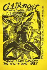 Philip Clairmont, “New Work 1981”, exhibition poster
