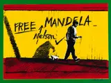 Stanley Palmer, Free Nelson Mandela, screenprint