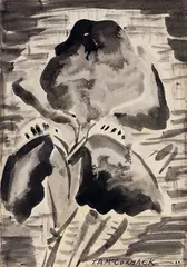 T. A. McCormack, Iris, ink and wash on paper
