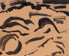 T. A. McCormack, Abstract Landscape, ink and wash