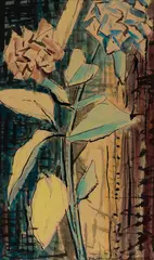 Hydrangeas by T. A. McCormack, watercolour, sold Sep 2016