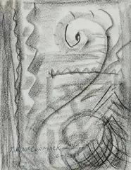 T. A. McCormack, The Swan, graphite on paper