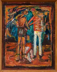 Selwyn Muru, Hone Heke, oil on board