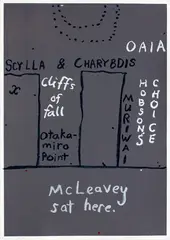 John Reynolds, McLeavey sat here, oilstick and screenprint on paper