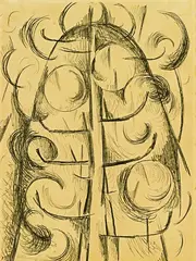 Colin McCahon, Kauri Tree, lithograph, edition of 50