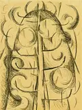 Colin McCahon, Kauri Tree, lithograph, edition of 50