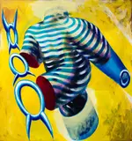 Derick Cowie, Untitled, oil on canvas (1985)