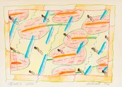Newer Look (1987) by Gavin Chilcott, pastel on paper, sold Sep 2016