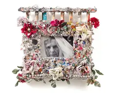 Fiona Pardington, Great Expectations, gelatin silver print house in mixed media, 1988