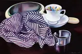 Glenda Randerson, The Silk Scarf, oil on linen