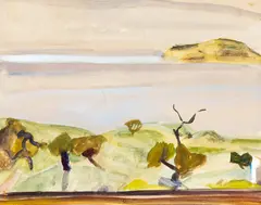 Joanna Paul, Seascape, gouache and watercolour on paper