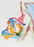 Janet Paul, Nude Study, pastel