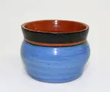 Elizabeth Lissaman, Early blue glazed vase