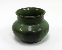 Olive Jones, Green glazed pottery vase