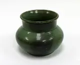 Olive Jones, Green glazed pottery vase