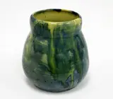 Briar Gardner, Daubed blue and green glazed vase