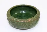 Briar Gardner, Pottery bowl, with incised stylised koru motifs