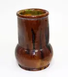 Jova Rancich, Mottled brown glaze vase, ‘J. R and Co’ mark to the base