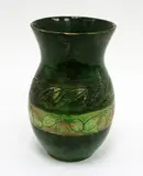 Briar Gardner, Pottery vase, decorated with incised berries and leaves; some minor faults