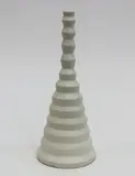 White bottle vase by John Parker, in matte glaze, sold Sep 2016