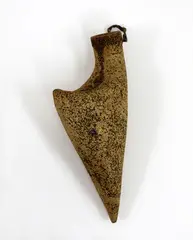 Hanging form by Len Castle, with umber pigment, sold Sep 2016