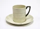 Keith Murray for Wedgwood, Demitasse coffee cup and saucer