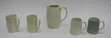 Water jug by Keith Murray for Wedgwood, together with four mugs (two mugs faulted), sold Sep 2016