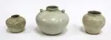 Three Chinese early qingbai jars, Song dynasty