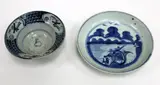 19th century by A Japanese blue and white bowl and a dish, sold Sep 2016