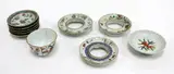 19th/20th century by A collection of Chinese famille rose ceramics, comprising a set of five saucer dishes, another saucer dish, three cup holders and one tea cup, sold Sep 2016