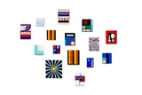 Andrew McLeod, Untitled, oil on canvas, sixteen panels (1999)