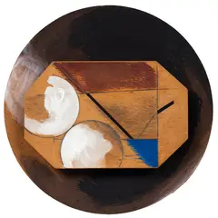 Relief – Spin by Don Peebles, acrylic and pencil on wood, sold Sep 2016