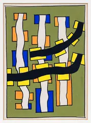 Untitled by Gordon Walters, gouache on paper, 1955, sold Sep 2016