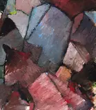 Wilfred Stanley Wallis, Rubble in Colour, oil on board